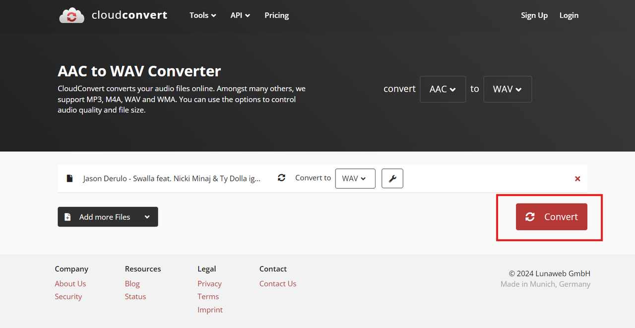 aac to wav converter free