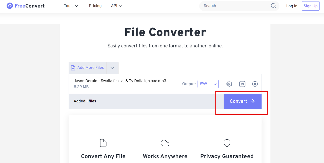 aac to wav converter free