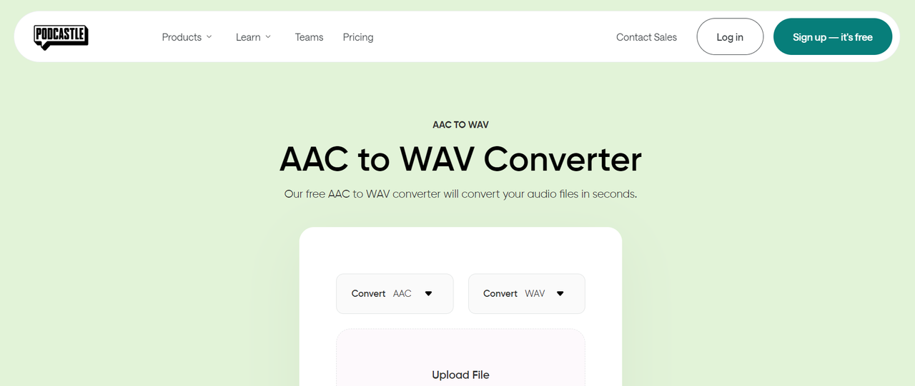 aac to wav converter free online