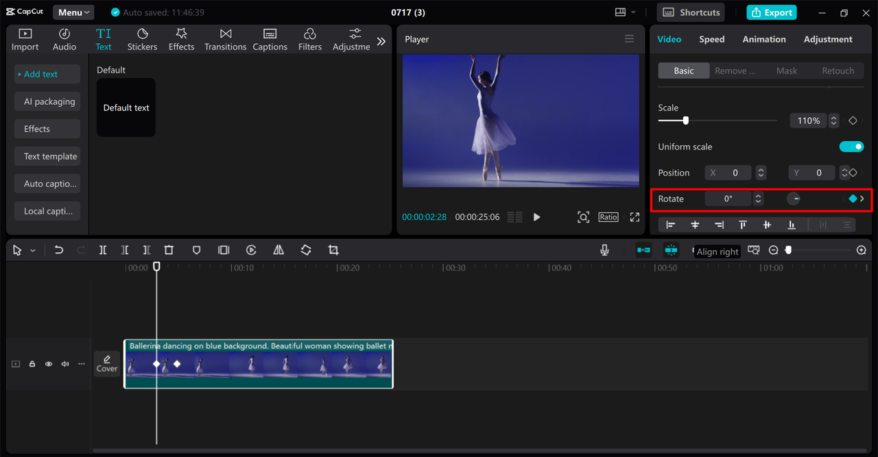 keyframe capcut