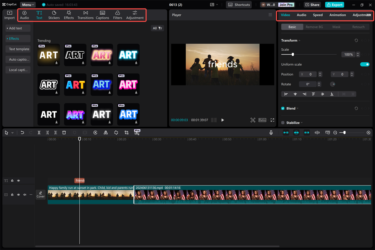 Editing documentary footage with CapCut desktop video editor's advanced tools 