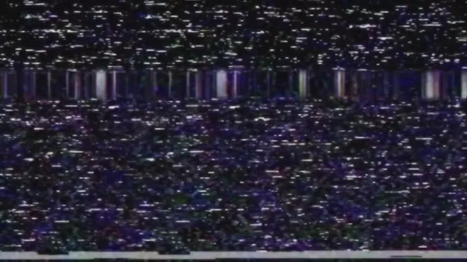 The VHS static overlay