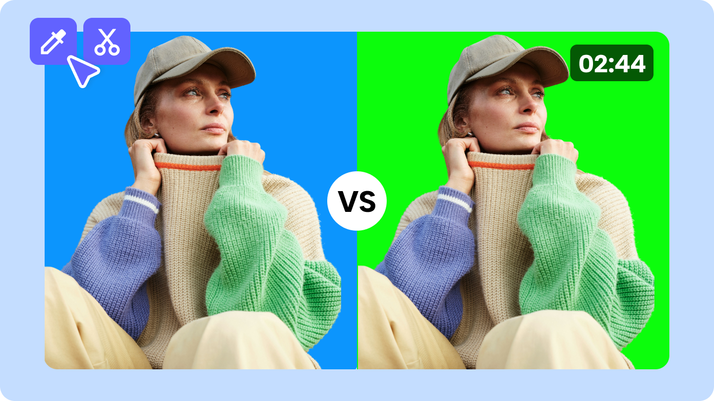 écran bleu vs vert