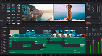 Interface of DaVinci Resolve - one of the best video game video editing software