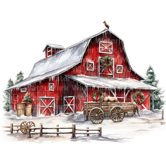 country charm Christmas card