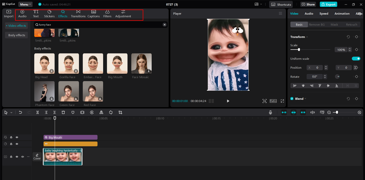 CapCut desktop video editor is a free video editing software to create funny short videos