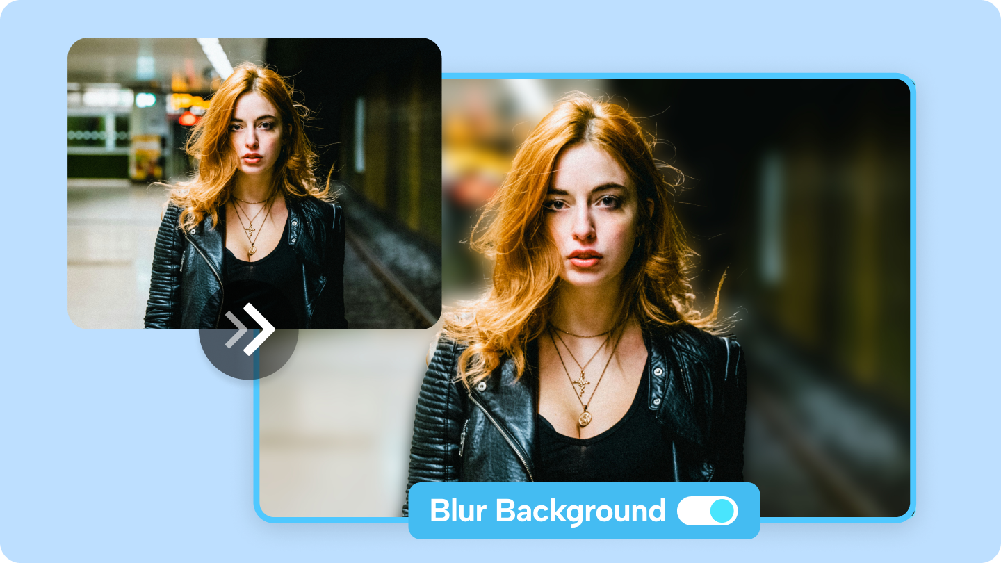 blur background of photo online