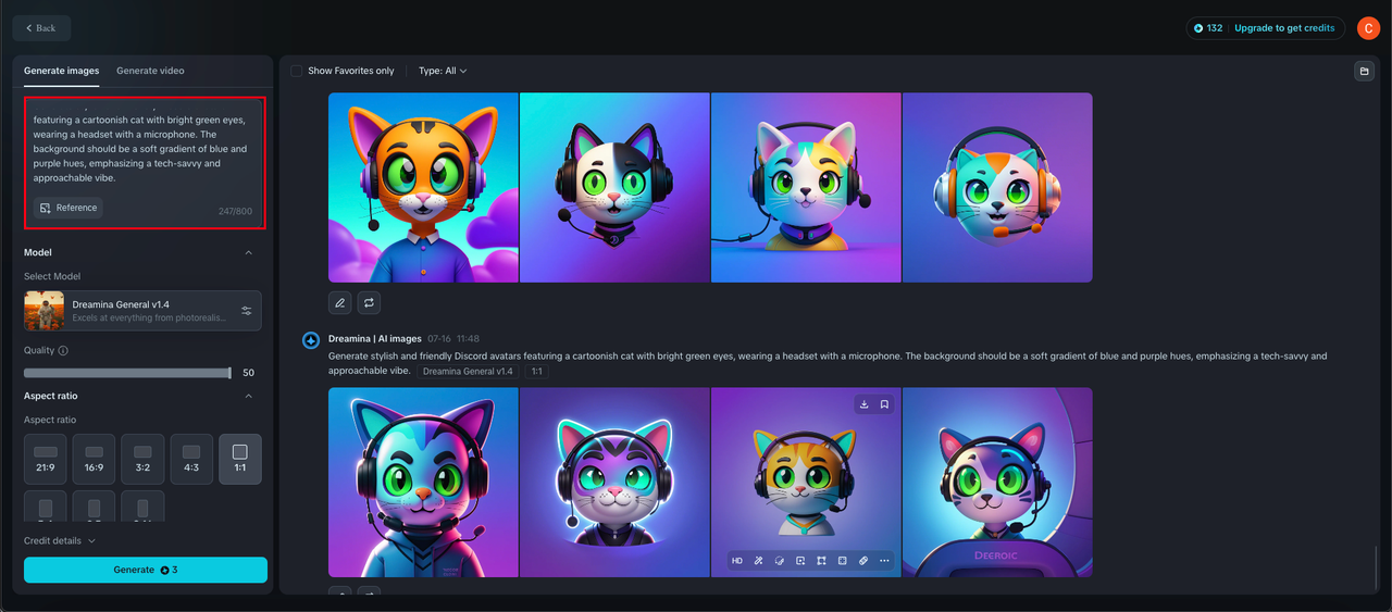 Dreamina discord avatar generator