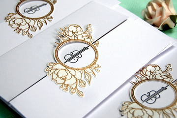 handmade wedding details card