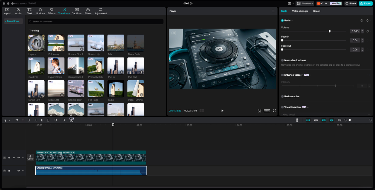 CapCut video editor