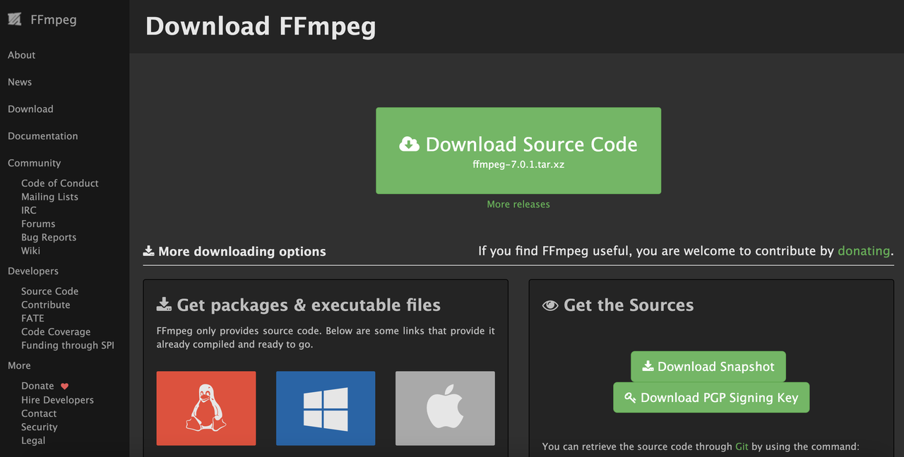 FFmpeg convert AAC to MP4