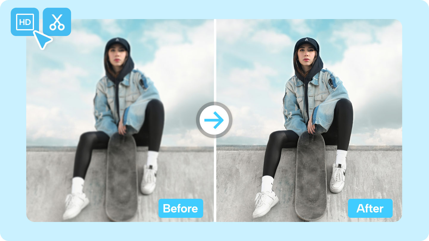 Instantly Convert a Blur Photo to a Clear Photo | Unblur Images