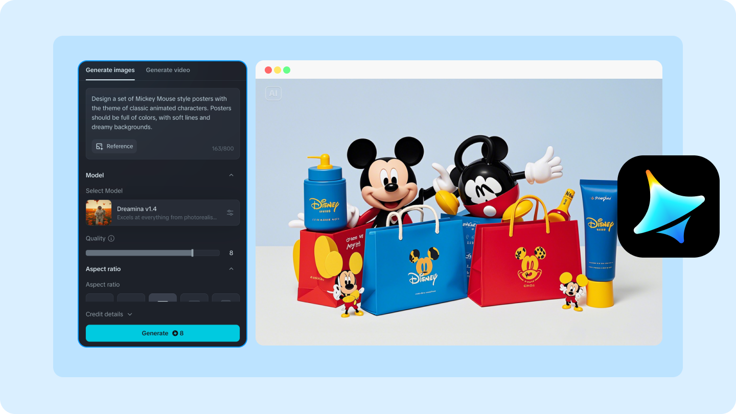 Plakaty Disney AI