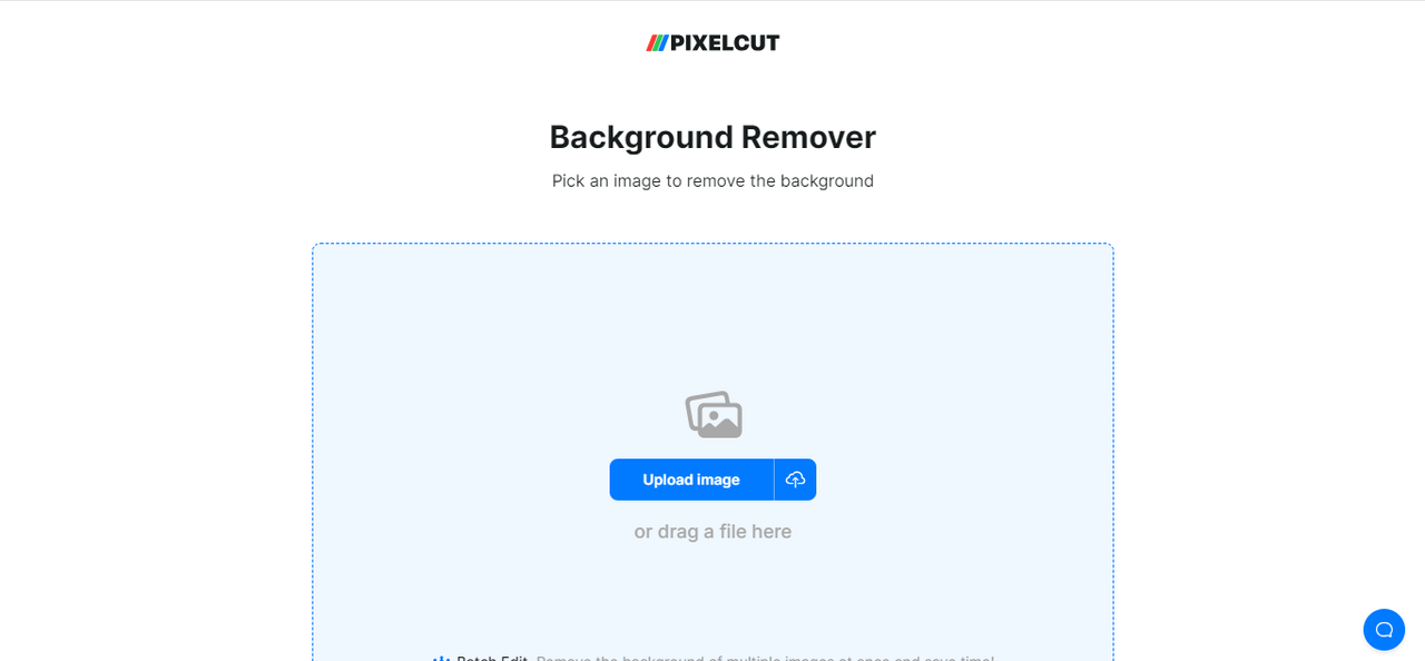 Remove background with PixelCut