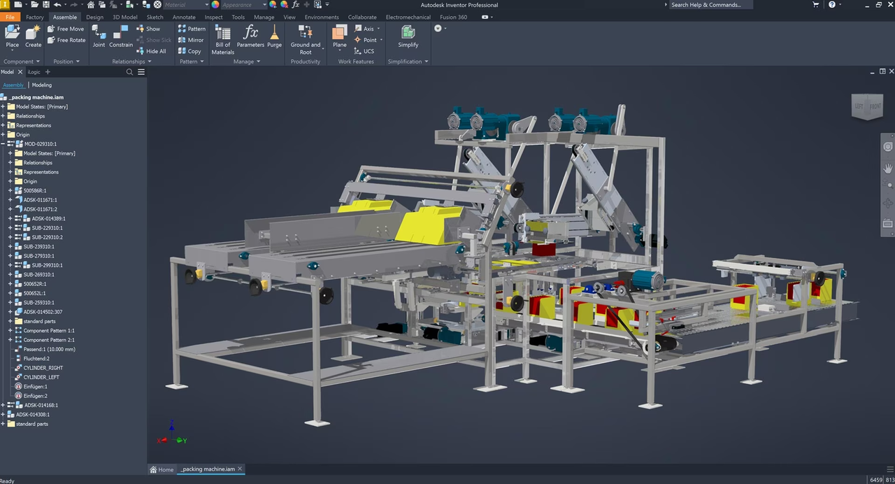 Interface of Autodesk to create a 3D animation