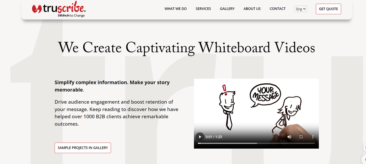  TruScribe excels in creating captivating whiteboard animations 