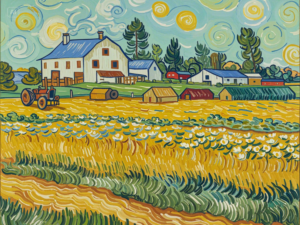 AI art example inspired by Van Gogh painting