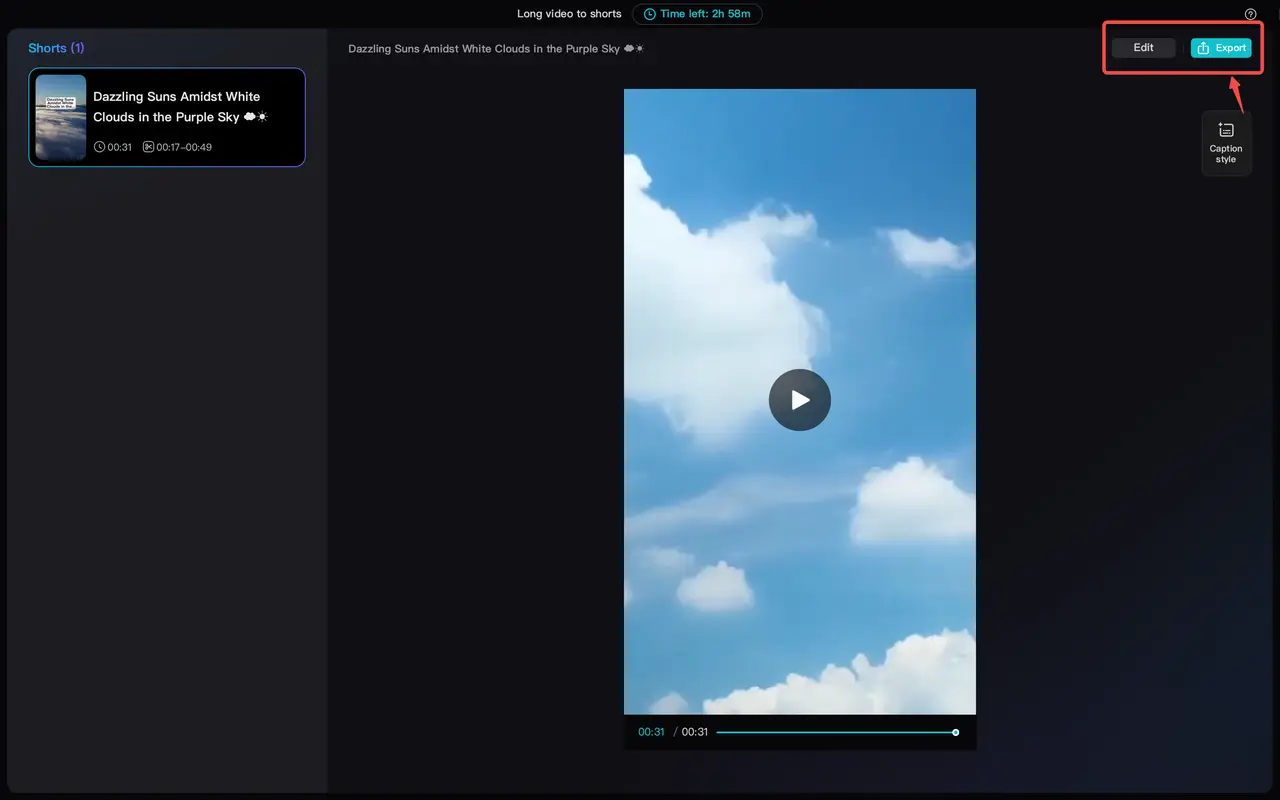 Exporting vertical video shorts from the CapCut desktop video editor