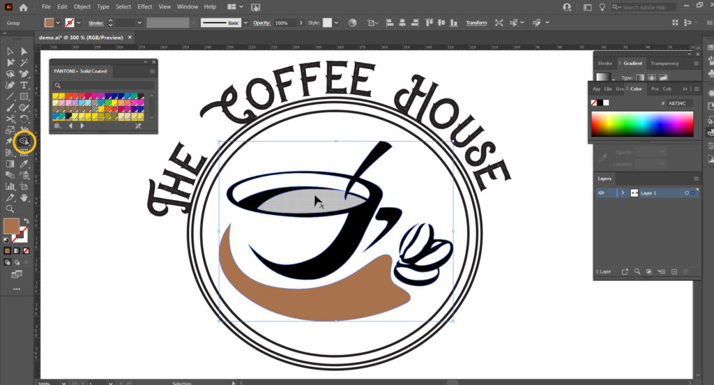 Use Adobe make logo with Adobe Illustrator