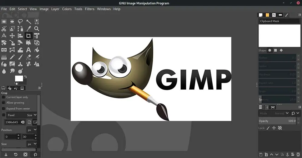 GIMP logo maker interface showcasing extensive design options