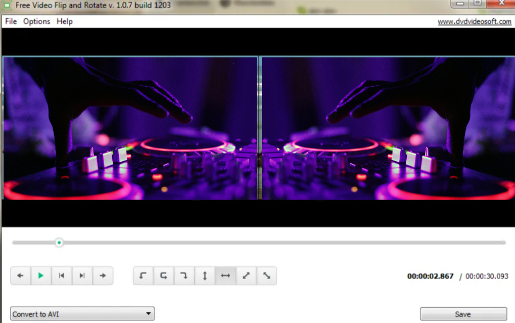 Free video flip and rotate tool