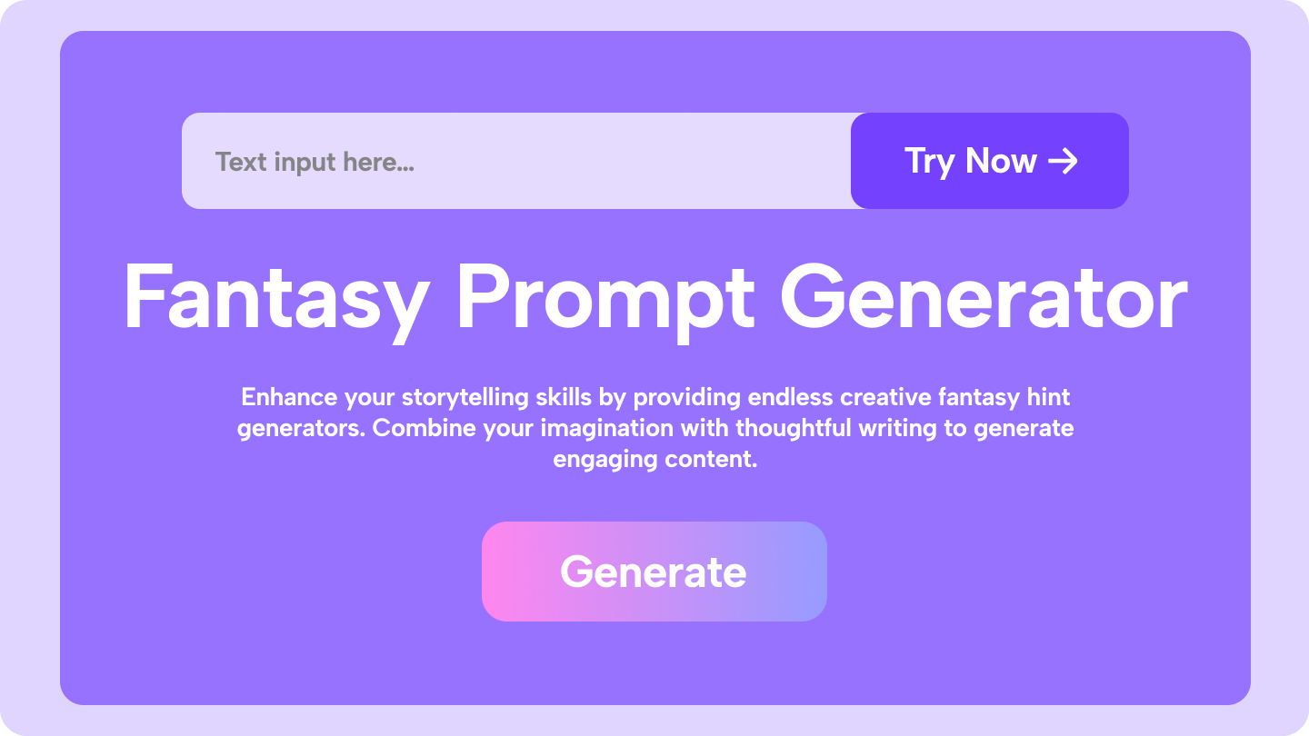 Fantasy Prompt Generators