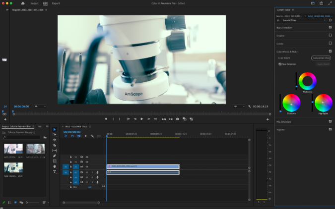 Use advanced color grading tools