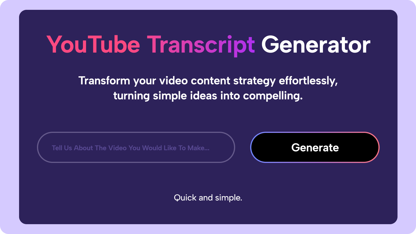 YouTube-script