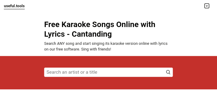 Contending Useful Tools - an easy-to-use website to create karaoke online for free with no sign-up