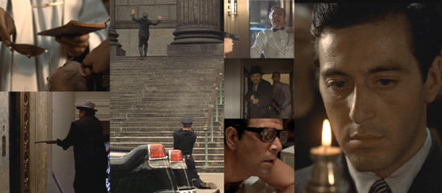 The examples of continuity editing: The Godfather (1972)