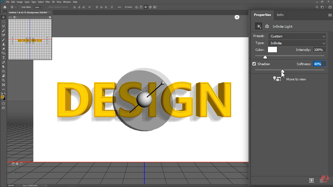 Customizing 3D text