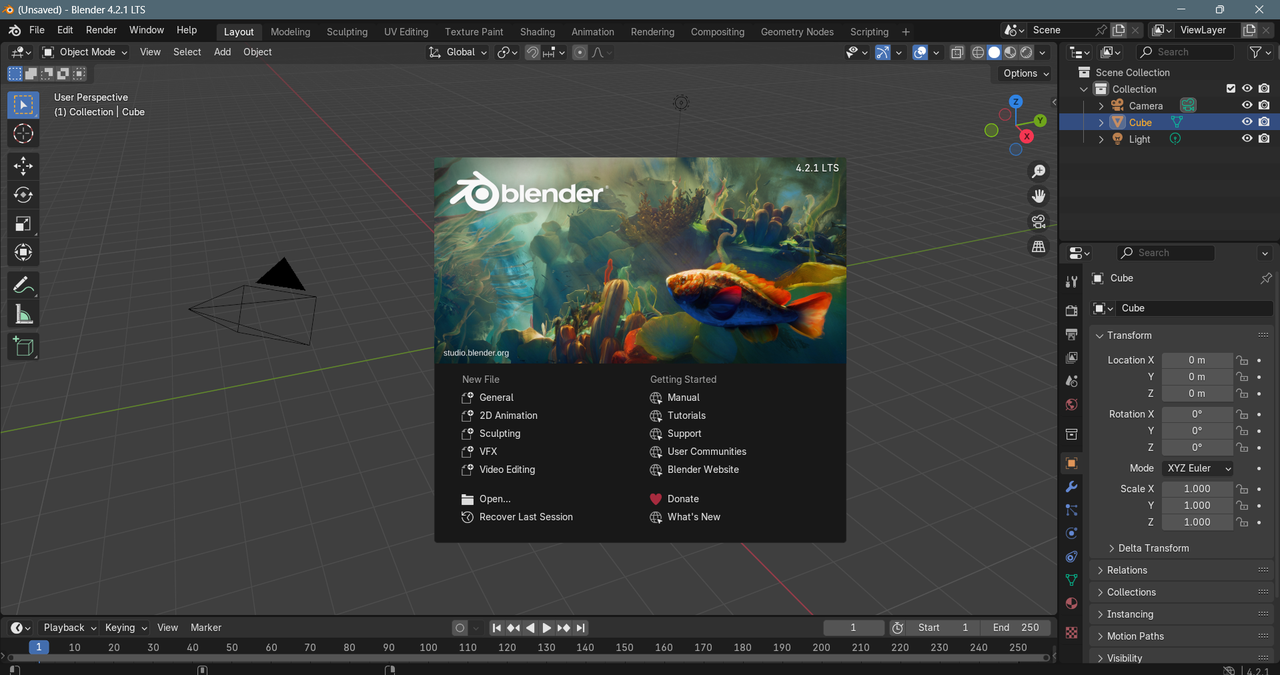 Blender's interface