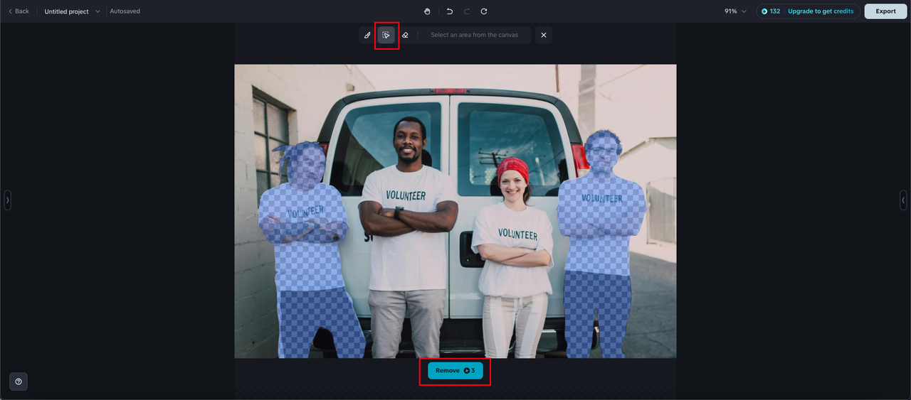 ai remove person from image with Dreamina