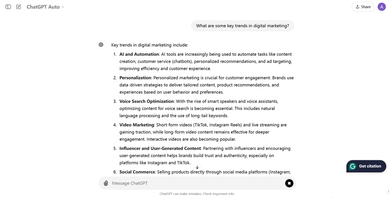 Generate key points and supporting information