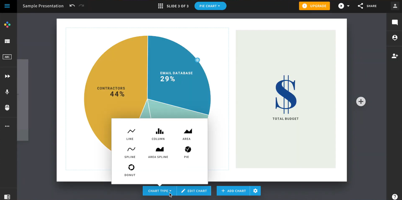 Let AI arrange and design your slides