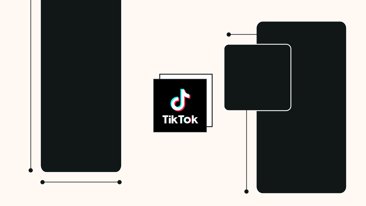 Examples of videos with different aspect ratios on TikTok