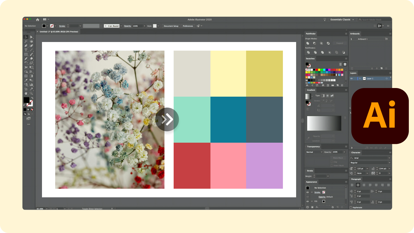 illustrator color palettes