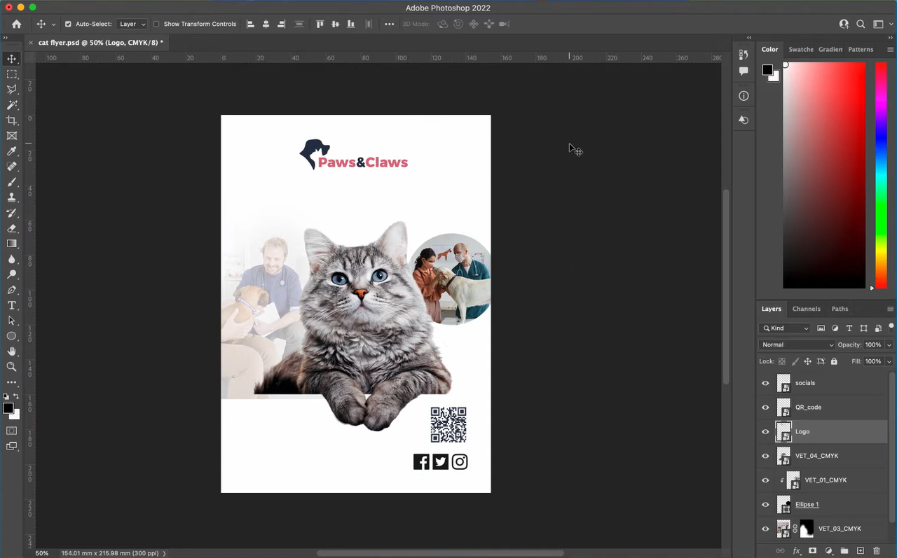 How to create a flyer in Photoshop