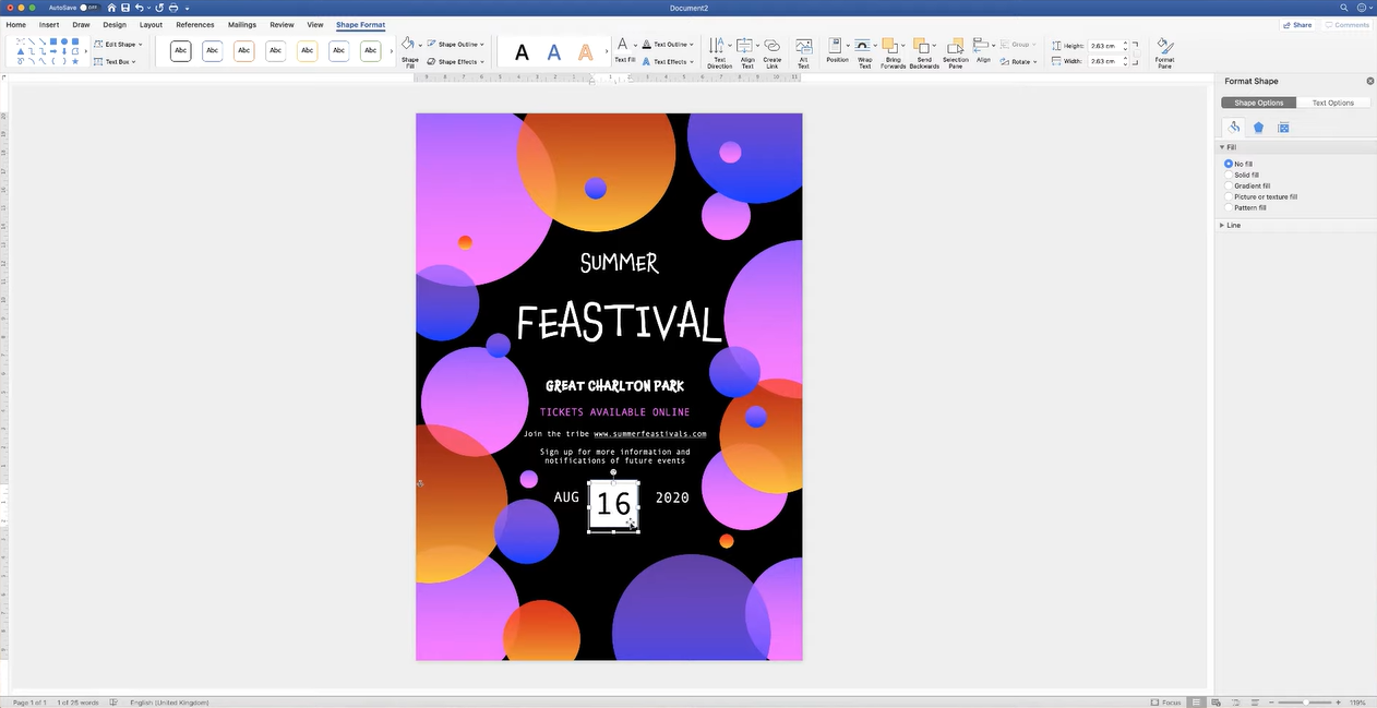 Make party flyers using templates at Microsoft