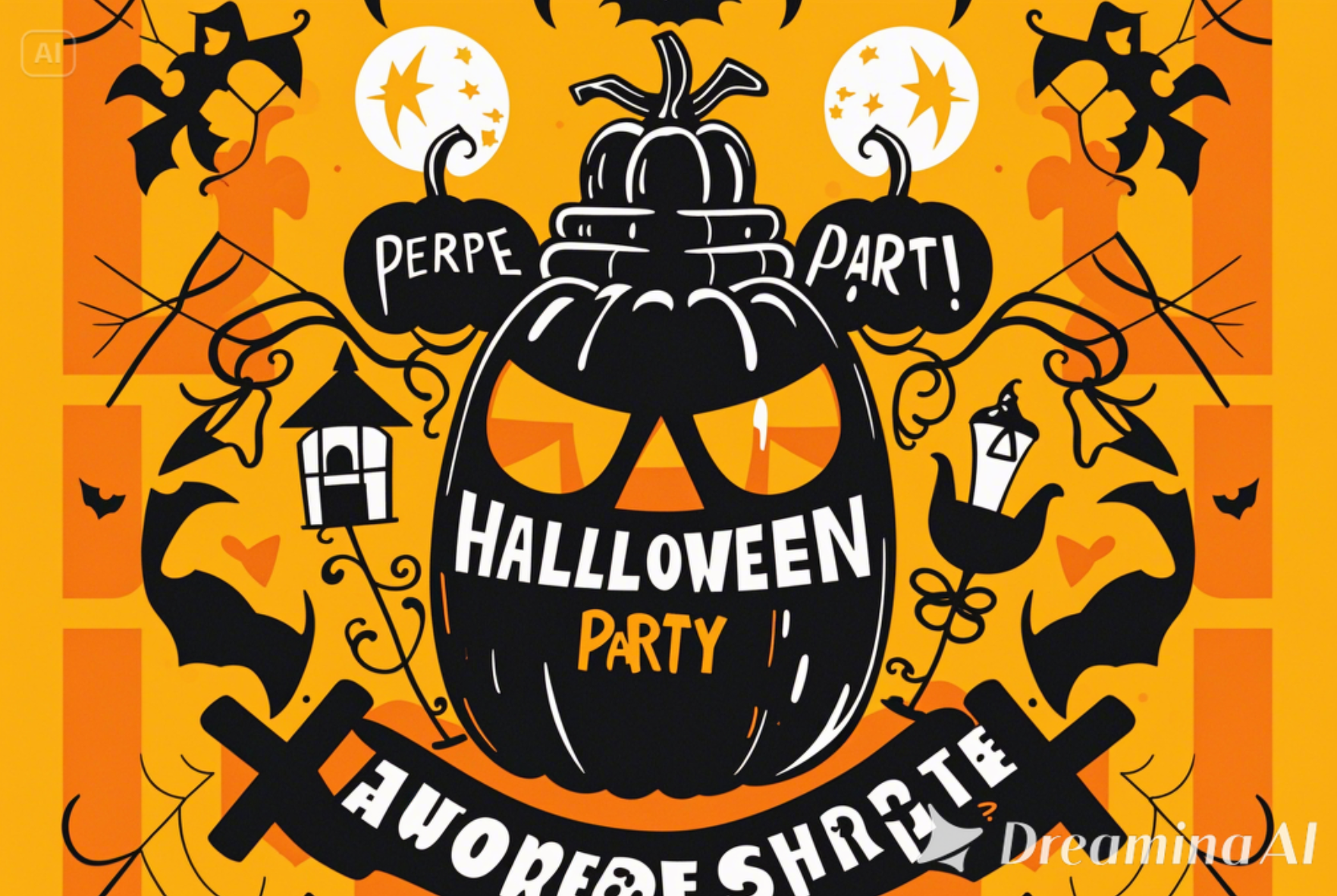 Halloween party flyer