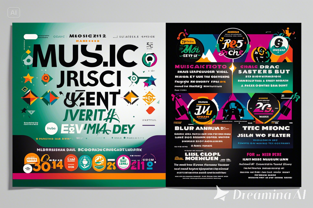 Event leaflet design