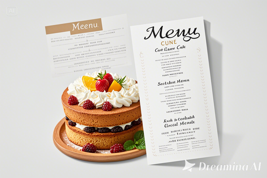 Cake leaflet design