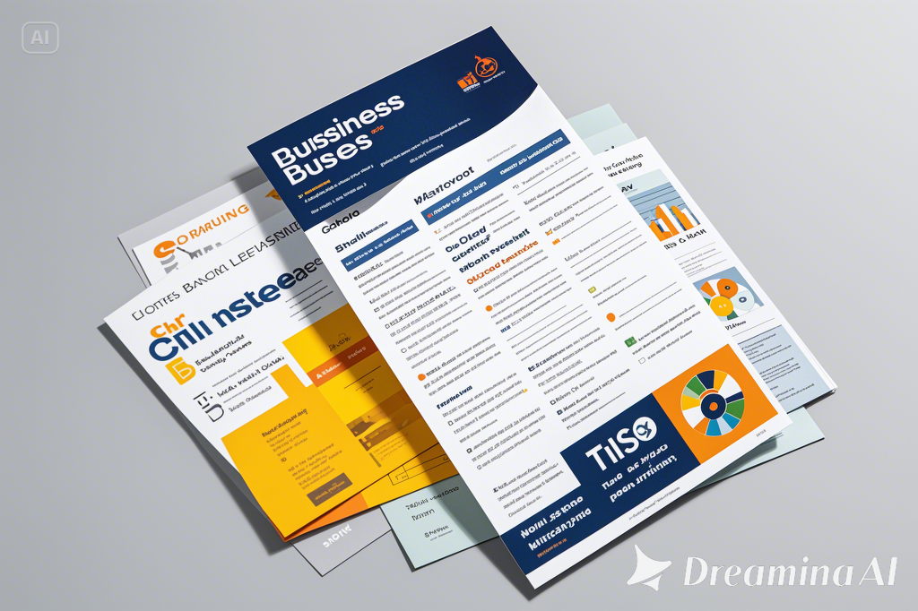 Business leaflet design