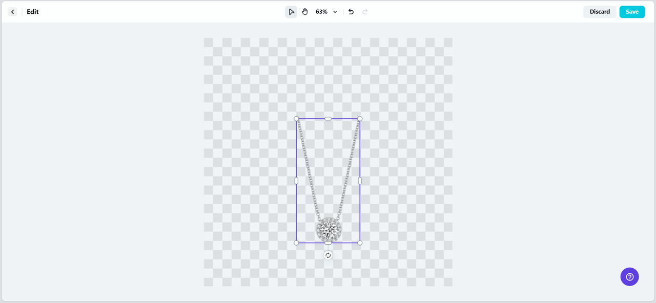 Upload jewellery photo