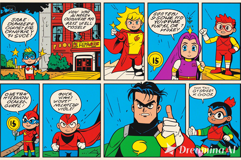 Superpower comic strip