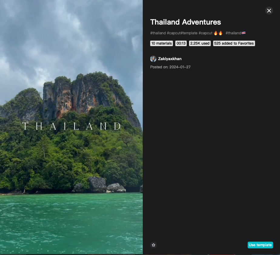 Thailand Adventures template