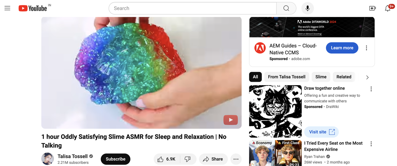 relaxing slime videos