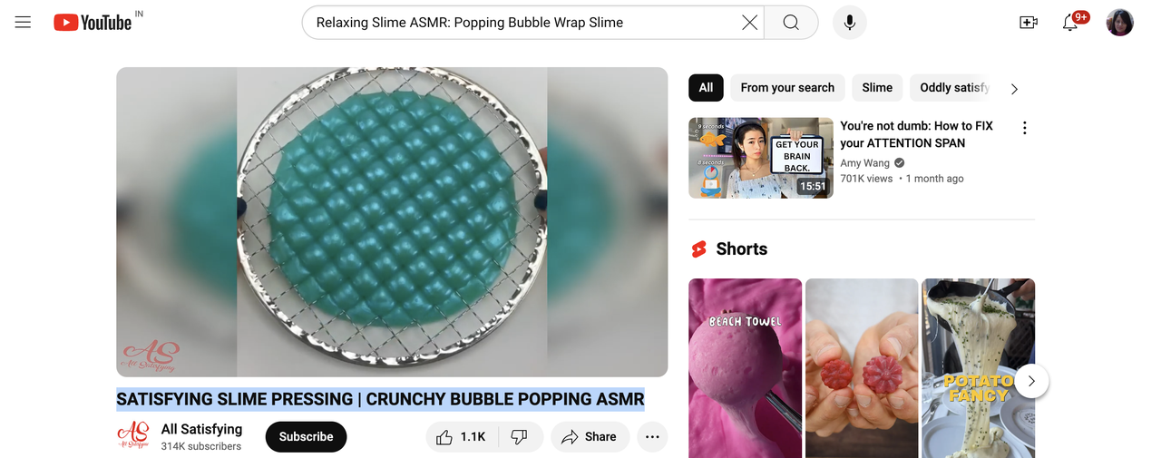 video slime asmr