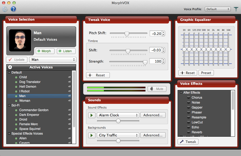 Showing how to setup and use MorphVOX