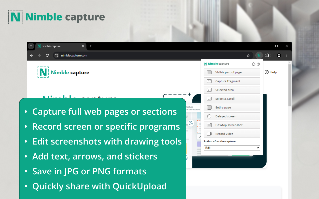 Nimble capture - Screen Recorder & Screen Capture